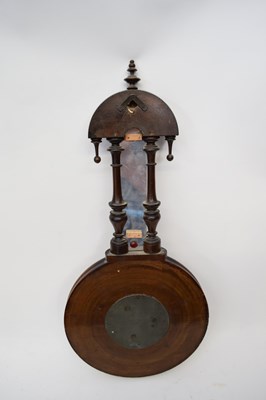 Lot 72 - Wheel barometer and thermometer