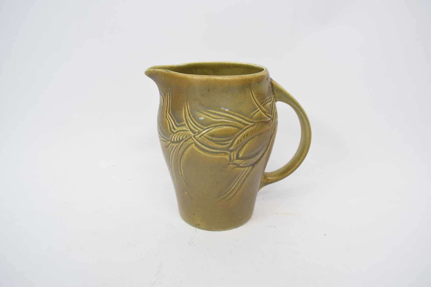 Lot 90 - Art Deco jug with incised design, the base...