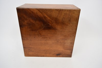 Lot 93 - Small wooden box with inlaid shell type designs