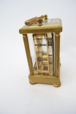 Lot 102 - Brass carriage clock