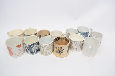 Lot 112 - Quantity of commemorative mugs, Victoria and...