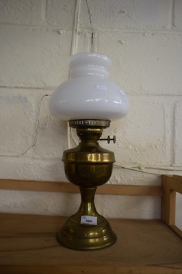 Lot 504 - BRASS BASED OIL LAMP