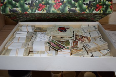 Lot 508 - BOX OF CIGARETTE CARDS, PRINCIPALLY PLAYERS...
