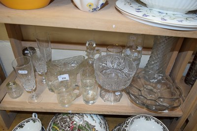 Lot 532 - VARIOUS MIXED DRINKING GLASSES AND OTHER GLASS...