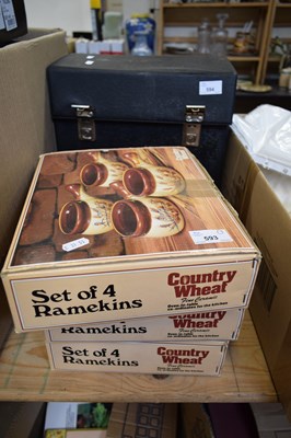 Lot 593 - THREE BOXES OF FOUR 'COUNTRY WHEAT' RAMEKIN...