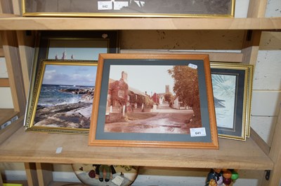 Lot 641 - FIVE MIXED FRAMED PRINTS AND PHOTOGRAPHS