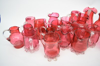 Lot 122 - Quantity of cranberry glass