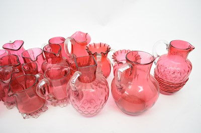 Lot 122 - Quantity of cranberry glass