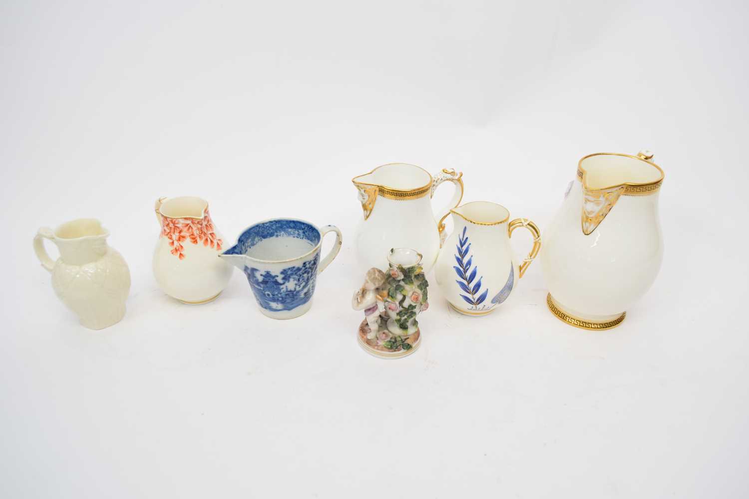Lot 124 - Group of ceramic jugs including Worcester...
