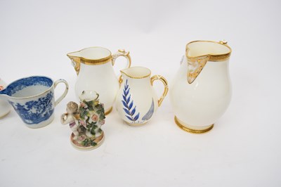 Lot 124 - Group of ceramic jugs including Worcester...