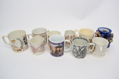 Lot 127 - Quantity of commemorative mugs, mainly...
