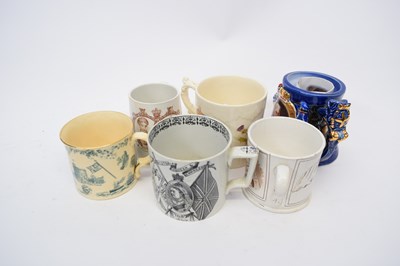 Lot 127 - Quantity of commemorative mugs, mainly...
