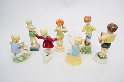 Lot 149 - Quantity of Royal Worcester figures, Days of...