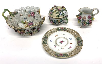 Lot 146 - Group of Continental porcelain including a...