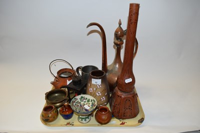 Lot 12 - TRAY OF MIXED ITEMS TO INCLUDE MIDDLE EASTERN...