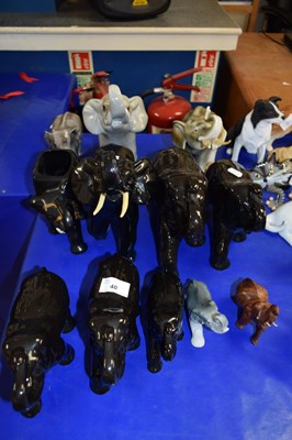 Lot 40 - COLLECTION OF VARIOUS ELEPHANT MODELS