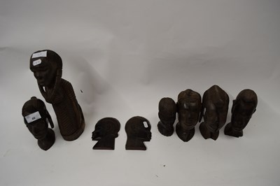 Lot 48 - COLLECTION OF AFRICAN HARDWOOD BUSTS