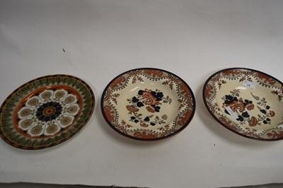 Lot 71 - ROYAL DOULTON FLORAL DECORATED PLATE TOGETHER...