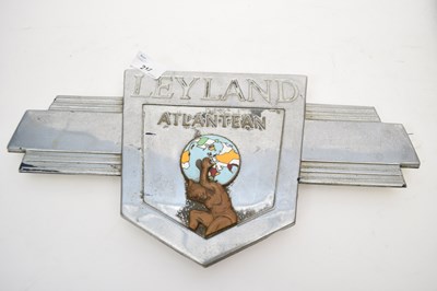 Lot 213 - Leyland metallic sign