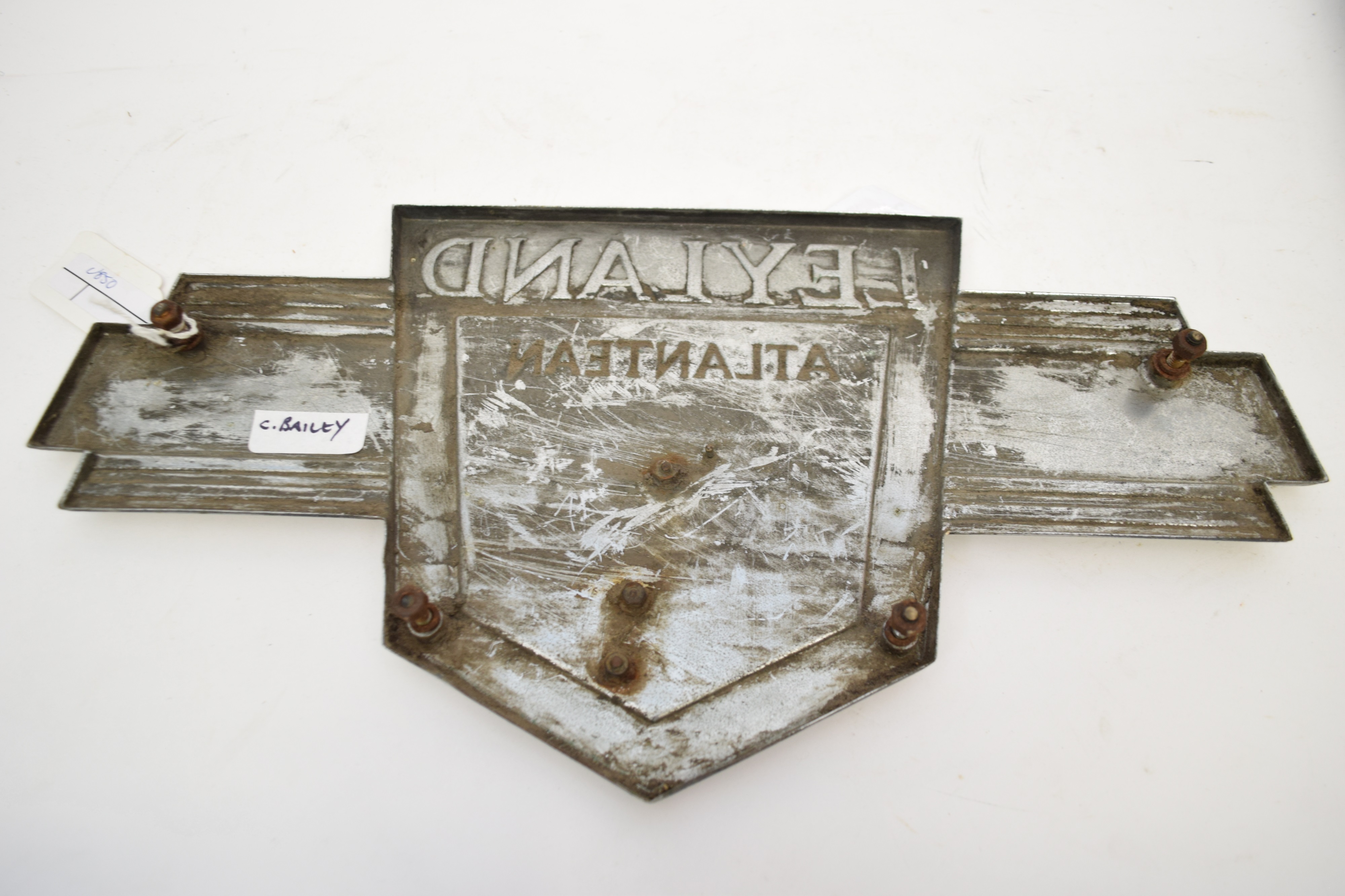 Lot 213 Leyland metallic sign