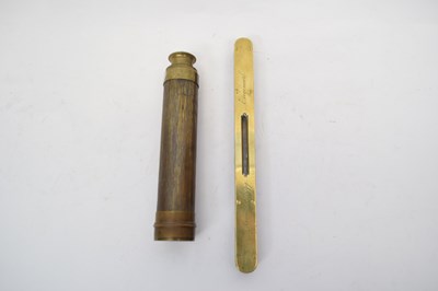 Lot 223 - Small telescope manufactured by Apps Opticians,...