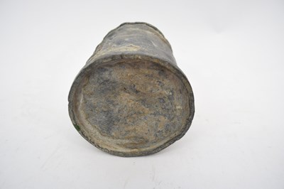 Lot 236 - Lead pot, late 18th/early 19th century,...