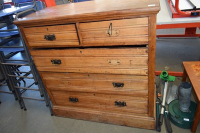 Lot 765 - LATE VICTORIAN SATINWOOD FIVE DRAWER CHEST...