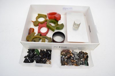 Lot 208 - Box containing quantity of miniature shoes,...