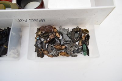 Lot 208 - Box containing quantity of miniature shoes,...