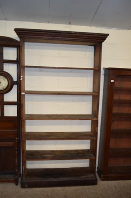 Lot 128 - 19TH CENTURY STAINED PINE BOOKCASE CABINET,...