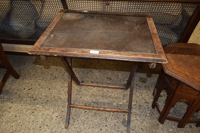 Lot 148 - 19TH CENTURY RECTANGULAR TOPPED TRAVELLING...