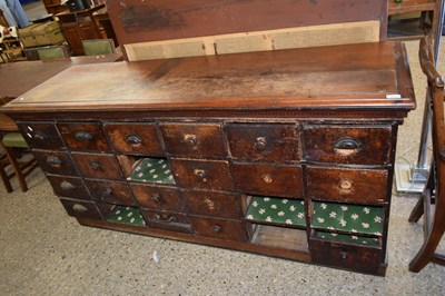 Lot 152 - LARGE 19TH CENTURY SHOP BANK OF DRAWERS...
