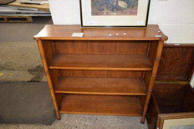 Lot 206 - MODERN BOOKCASE CABINET WITH BAMBOO STYLE...