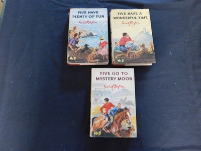 Lot 9 - ENID BLYTON: 3 titles: FIVE HAVE A WONDERFUL...