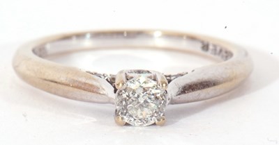 Lot 26 - 18ct white gold 'Forever' single stone diamond...