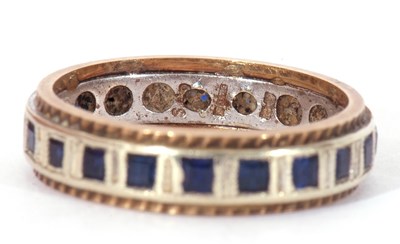 Lot 110 - Mixed Lot: 9ct gold and sapphire full eternity...