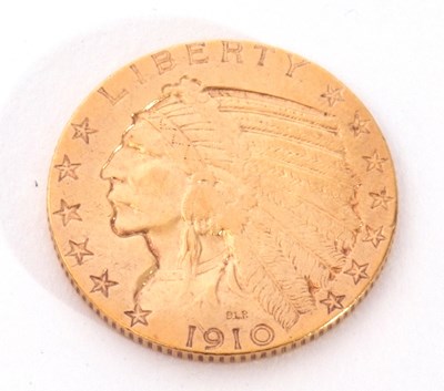 Lot 164 - USA 1910 Indian head half Eagle coin