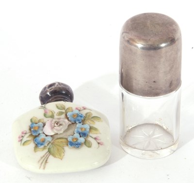 Lot 255 - Mixed Lot: porcelain scent bottle, the front...