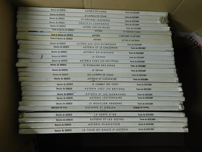 Lot 59 - Box: GOSCINNY ASTERIX TITLES, 27 assorted, 4to,...