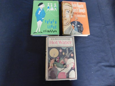 Lot 102 - P G WODEHOUSE: 3 titles: HOT WATER, New York,...