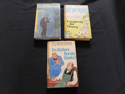 Lot 112 - P G WODEHOUSE: 3 titles: COMPANY FOR HENRY,...