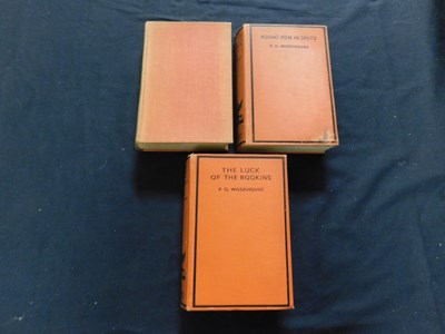 Lot 125 - P G WODEHOUSE: 3 titles: THE LUCK OF THE...