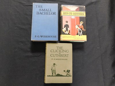 Lot 128 - P G WODEHOUSE: 3 titles: THE CLICKING OF...