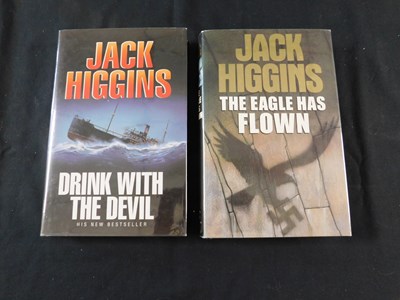 Lot 142 - JACK HIGGINS: 2 titles: THE EAGLE HAS FLOWN,...