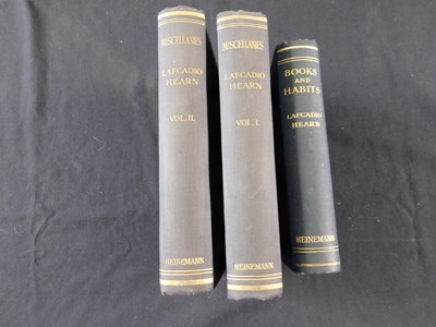 Lot 117 - LAFCADIO HEARN: 2 titles: BOOKS AND HABITS...