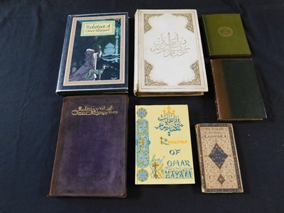 Lot 174 - OMAR KHAYYAM: RUBAIYAT, 7 assorted editions...