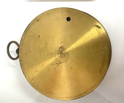 Lot 225 - Brass barometer marked HPBN together with a...