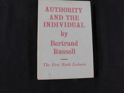 Lot 217 - BERTRAND RUSSELL: AUTHORITY AND THE INDIVIDUAL,...