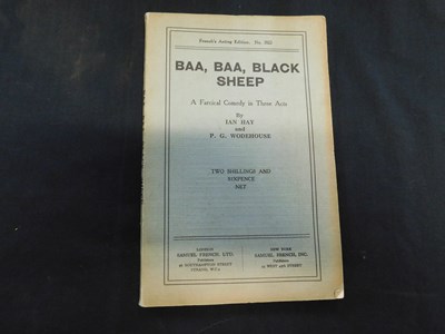 Lot 243 - IAN HAY & P G WODEHOUSE: BAA BAA BLACK SHEEP,...