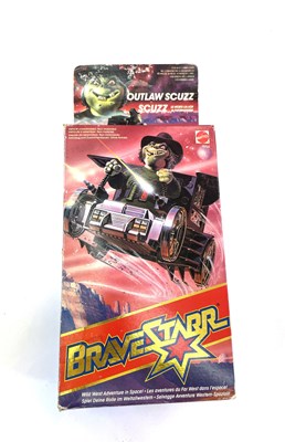 Lot 136 - A vintage boxed 1986 BraveStarr outlaw Scuzz...